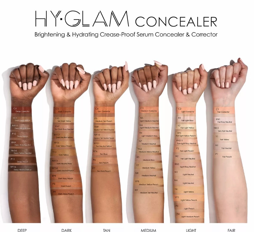 Natasha Denona- Hy-Glam Brightening & Hydrating Medium to Full Coverage Crease Proof Serum Concealer