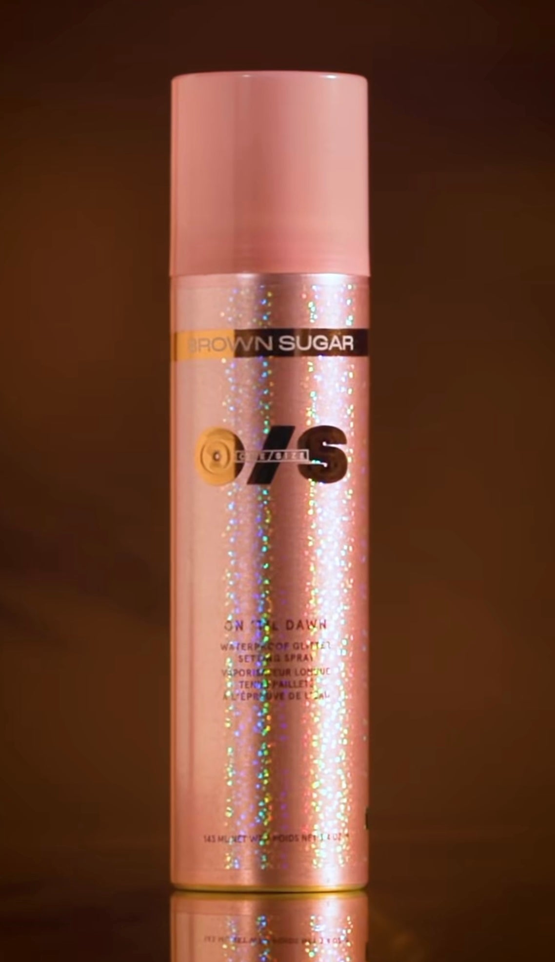 One Size- On 'Til Dawn Waterproof Glitter Setting Spray- Brown Sugar
