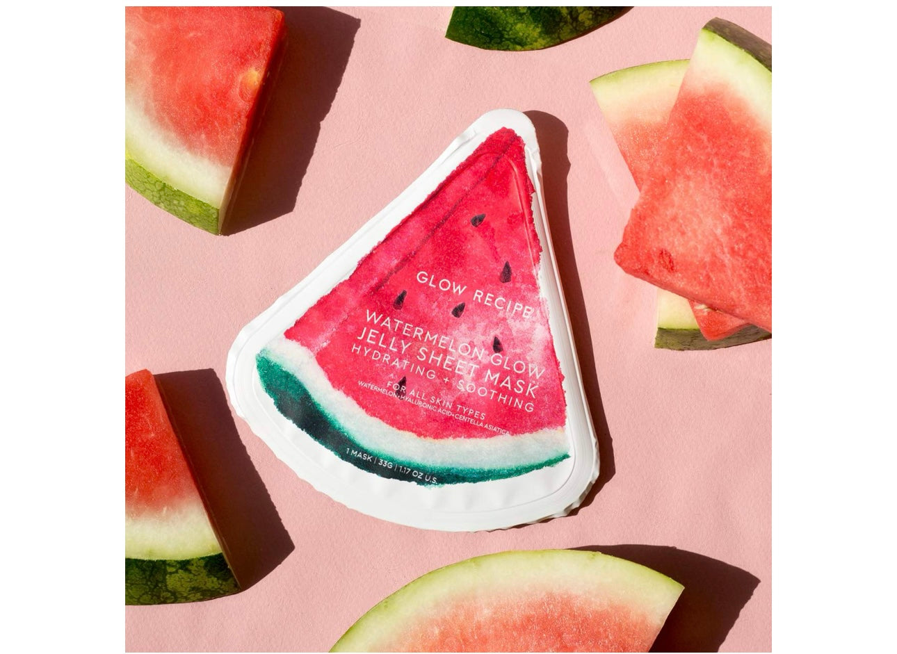 GLOW RECIPE- Watermelon Glow Hydrating & Soothing Jelly Sheet Mask