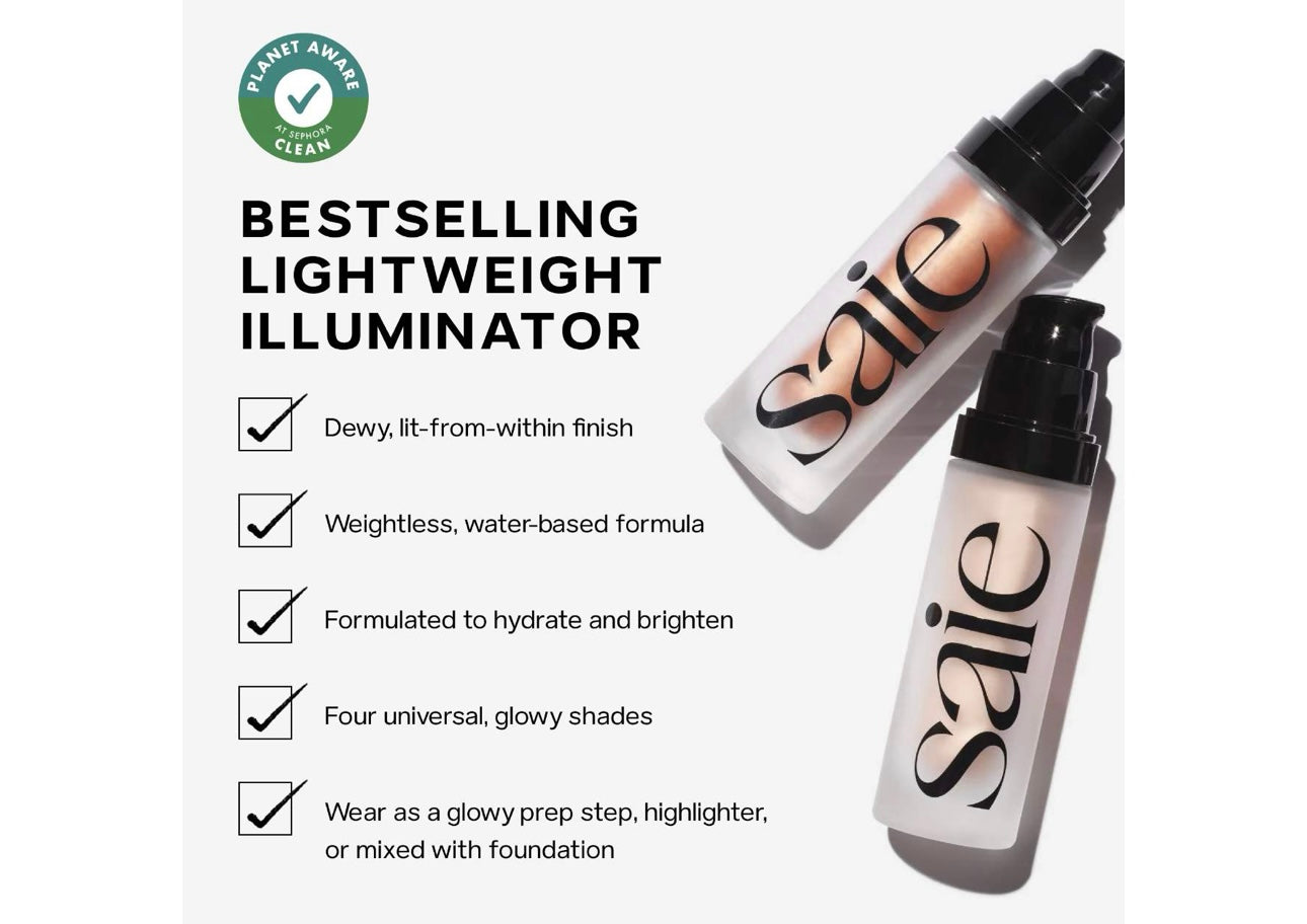 Saie- 5mL Glowy Super Gel Lightweight Dewy Multipurpose Illuminator