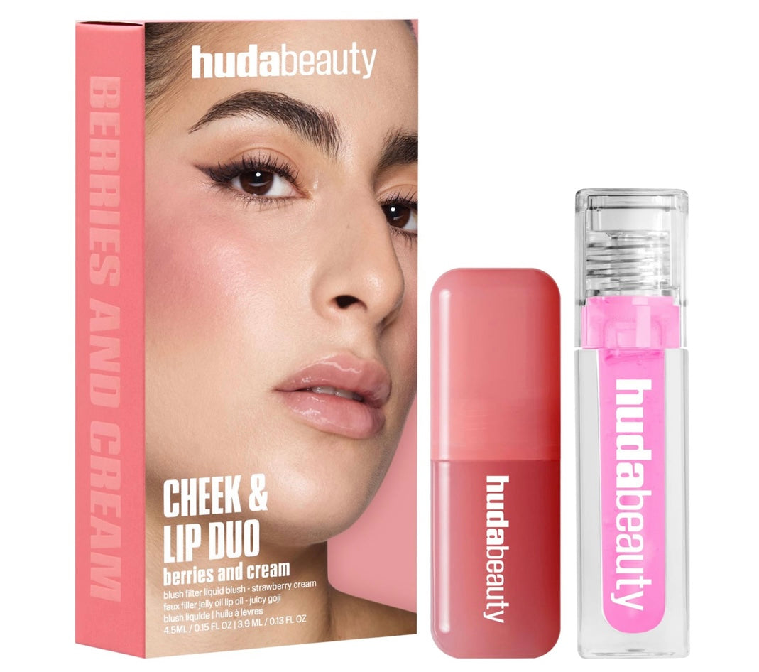 Huda Beauty- Berries and Cream Cheek and Lip Duo
