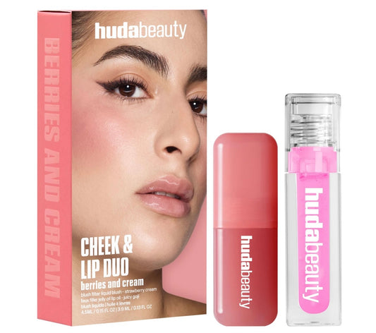 Huda Beauty- Berries and Cream Cheek and Lip Duo