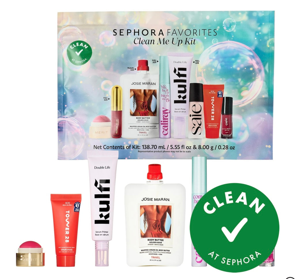 Sephora Favorites- Clean Me Up Kit Makeup Value Set
