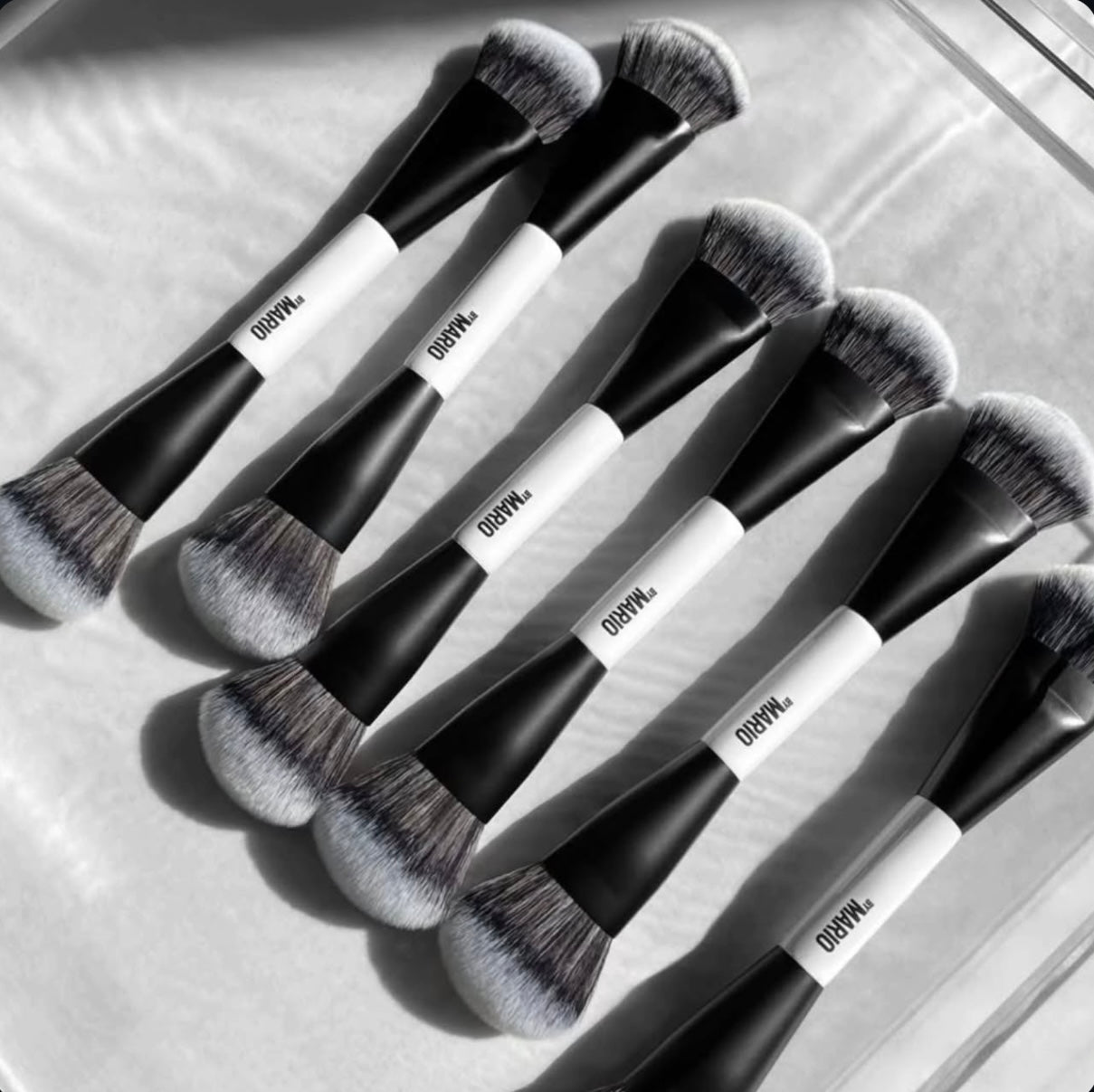 By Mario-F4 DUAL-ENDED FOUNDATION AND FACE BRUSH