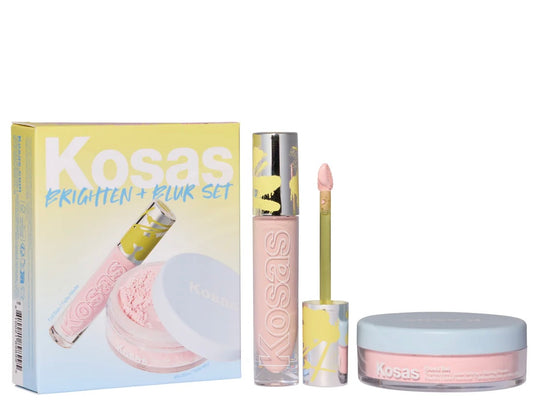 Kosas- Brighten & Blur Set Color Corrector + Loose Setting Powder Face Set