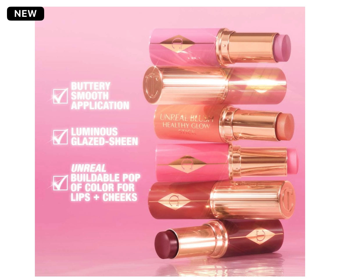 Charlotte Tilbury- Unreal Lip & Cheek Glow Blush Stick