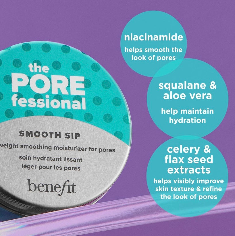 Benefit- The POREfessional Smooth Sip Lightweight Gel-Cream Moisturizer