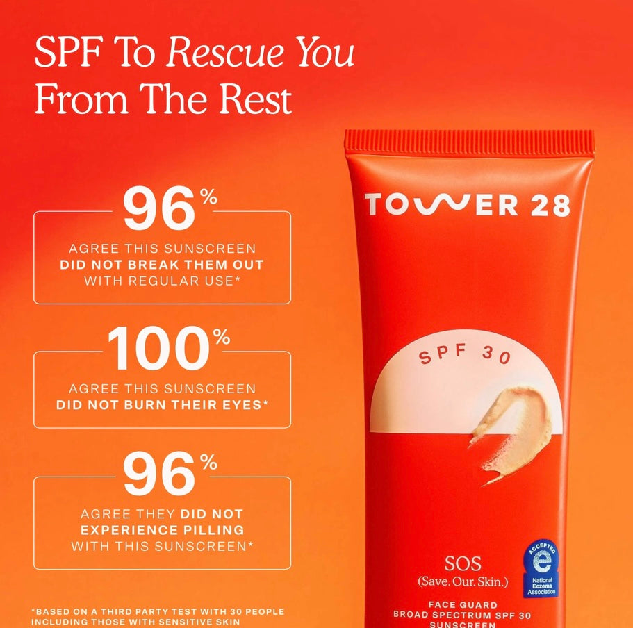 Tower 28- Mini SOS FaceGuard SPF 30 Mineral Sunscreen