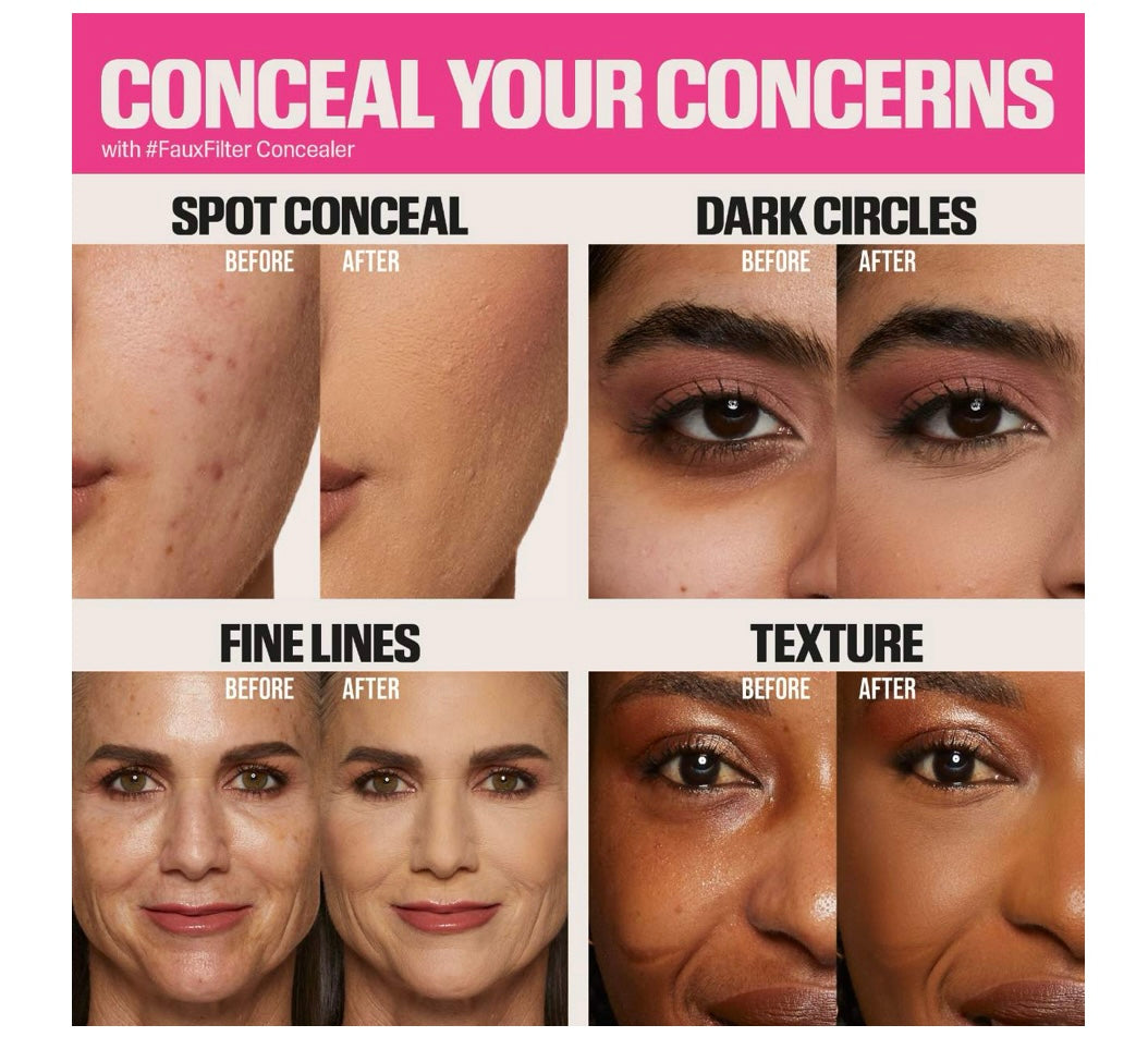 Huda Beauty- Fauxfilter Matte Buildable Coverage Waterproof Concealer