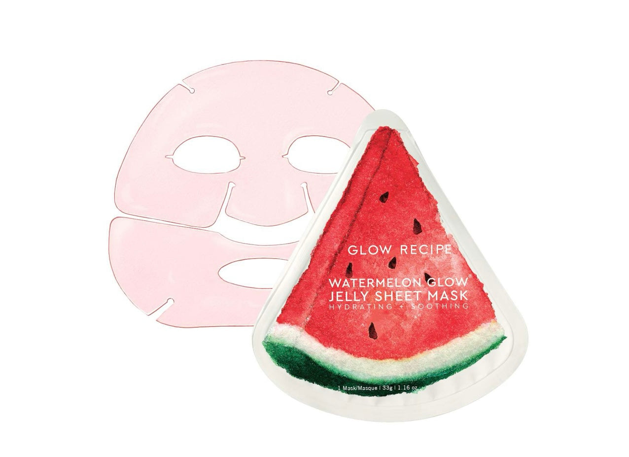 GLOW RECIPE- Watermelon Glow Hydrating & Soothing Jelly Sheet Mask