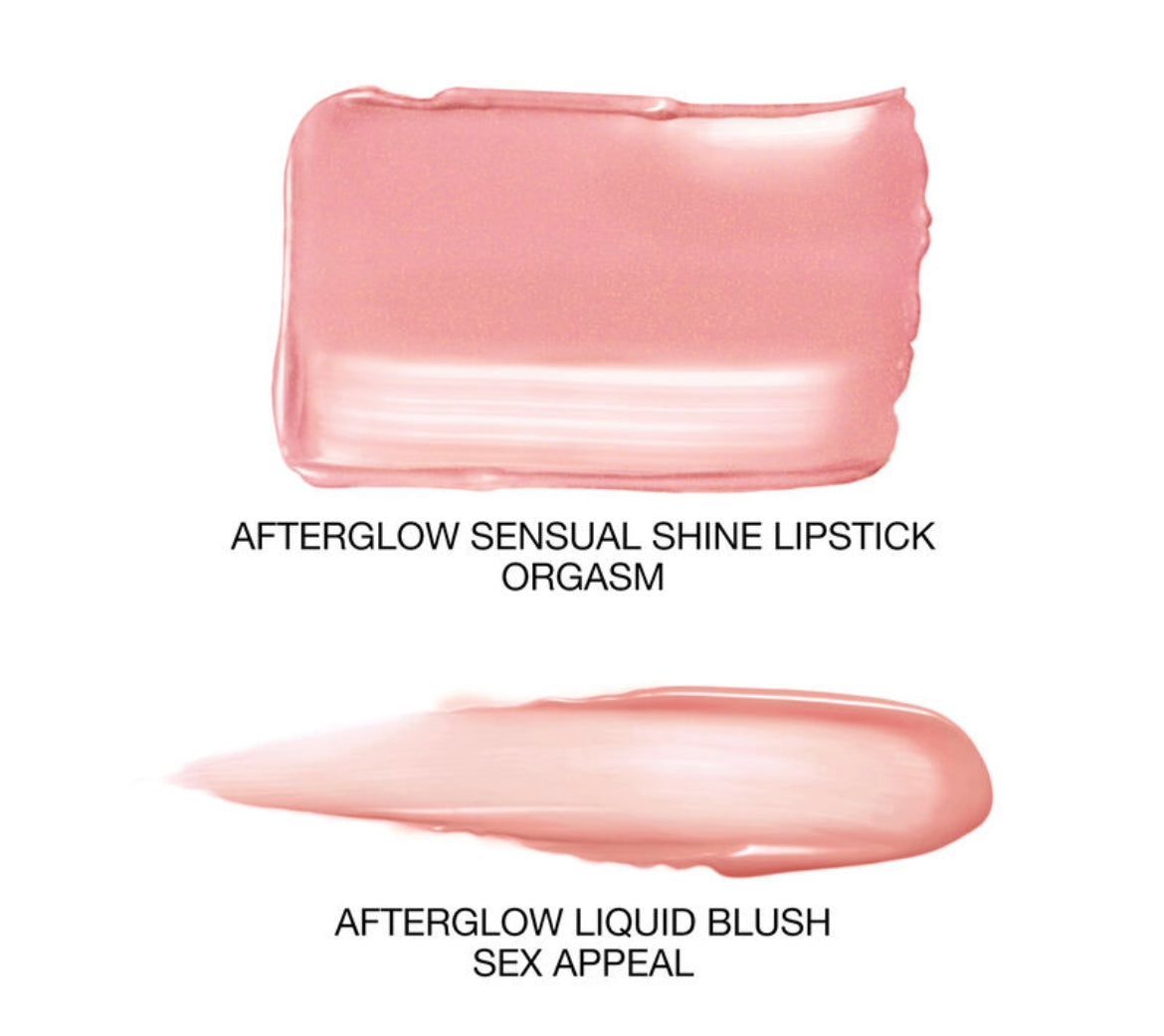 Nars- Afterglow Lipstick & Mini Liquid Blush Duo