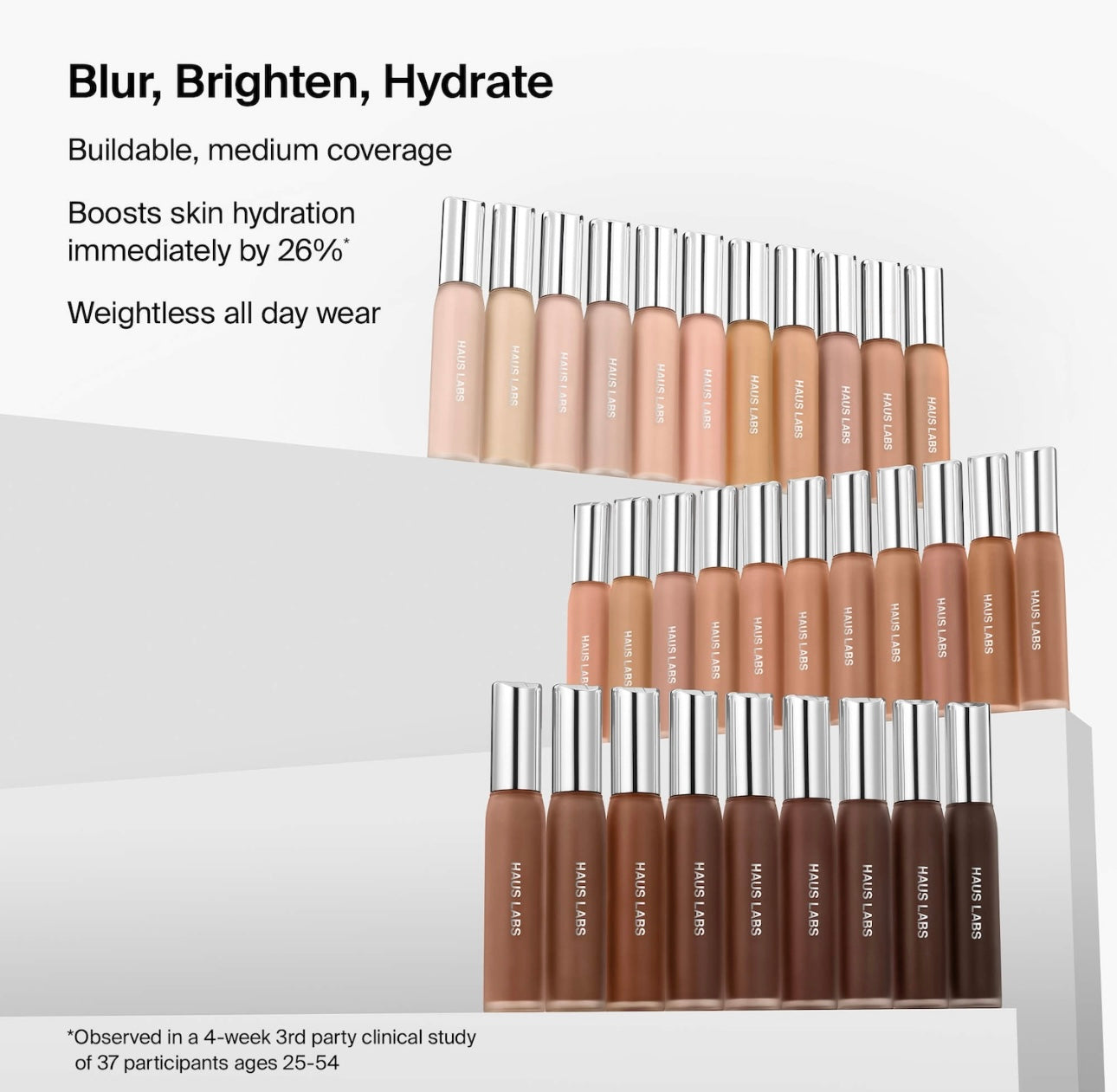 HAUS LABS- Triclone Skin Tech Hydrating + De-puffing Concealer with Fermented Arnica