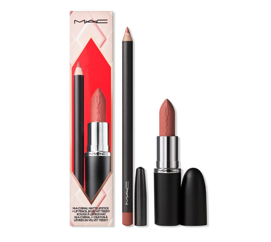MAC- Topsy Teddy Matte Lipstick+Lipliner Set