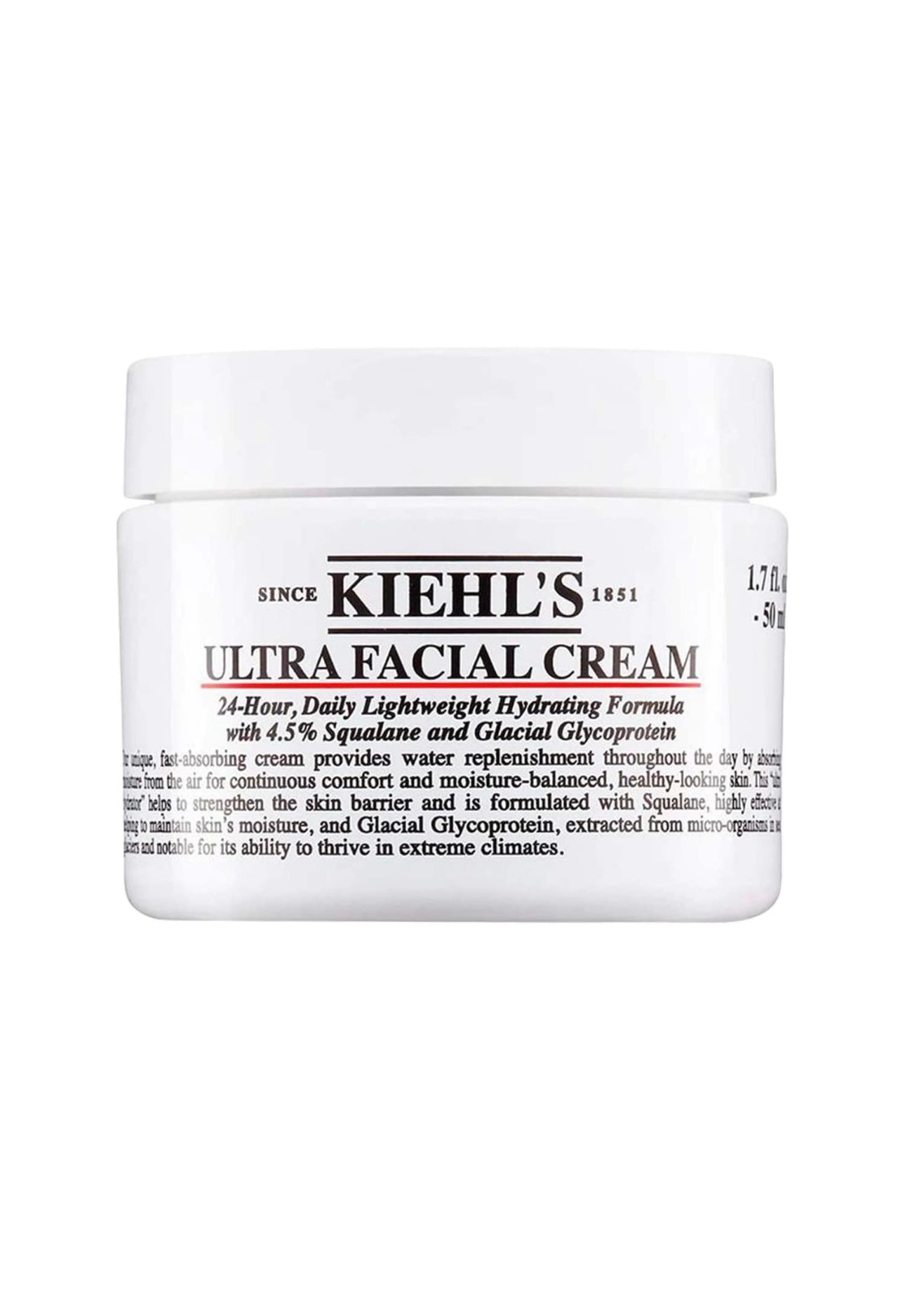 KIEHL’S-Ultra Facial Moisturizing Cream with Squalane