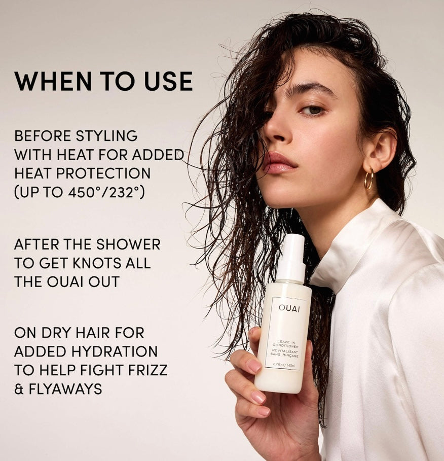OUAI-Detangling and Frizz Fighting Leave In Conditioner