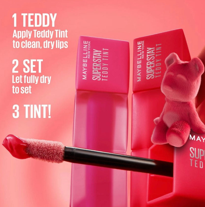 Maybelline- Super Stay Teddy Tint Long Lasting Matte Lip Tint
