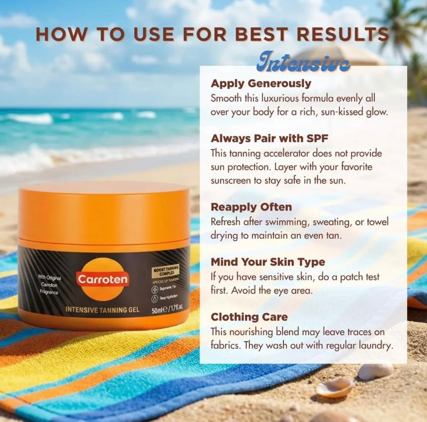 Carroten- Intensive Water Resistant Tanning Gel
