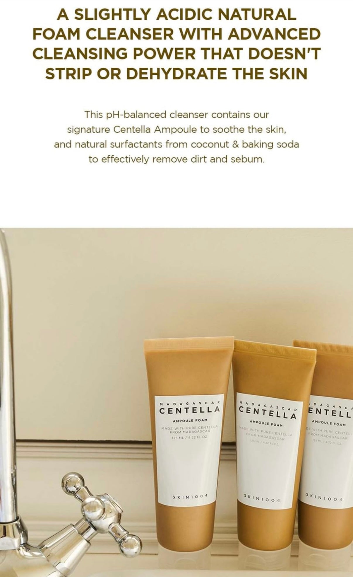 SKIN1004- Madagascar Centella Ampoule Foam Cleanser