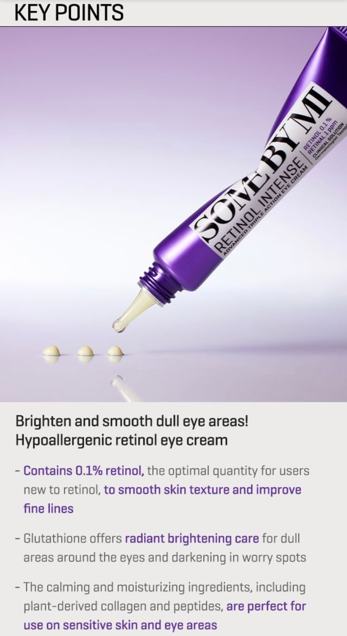 SOME BY MI- Retinol Intense Advanced Triple Action Eye Cream