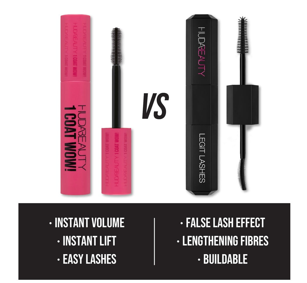 Huda Beauty- 1 Coat Wow! Extra Volumizing and Lifting Mascara
