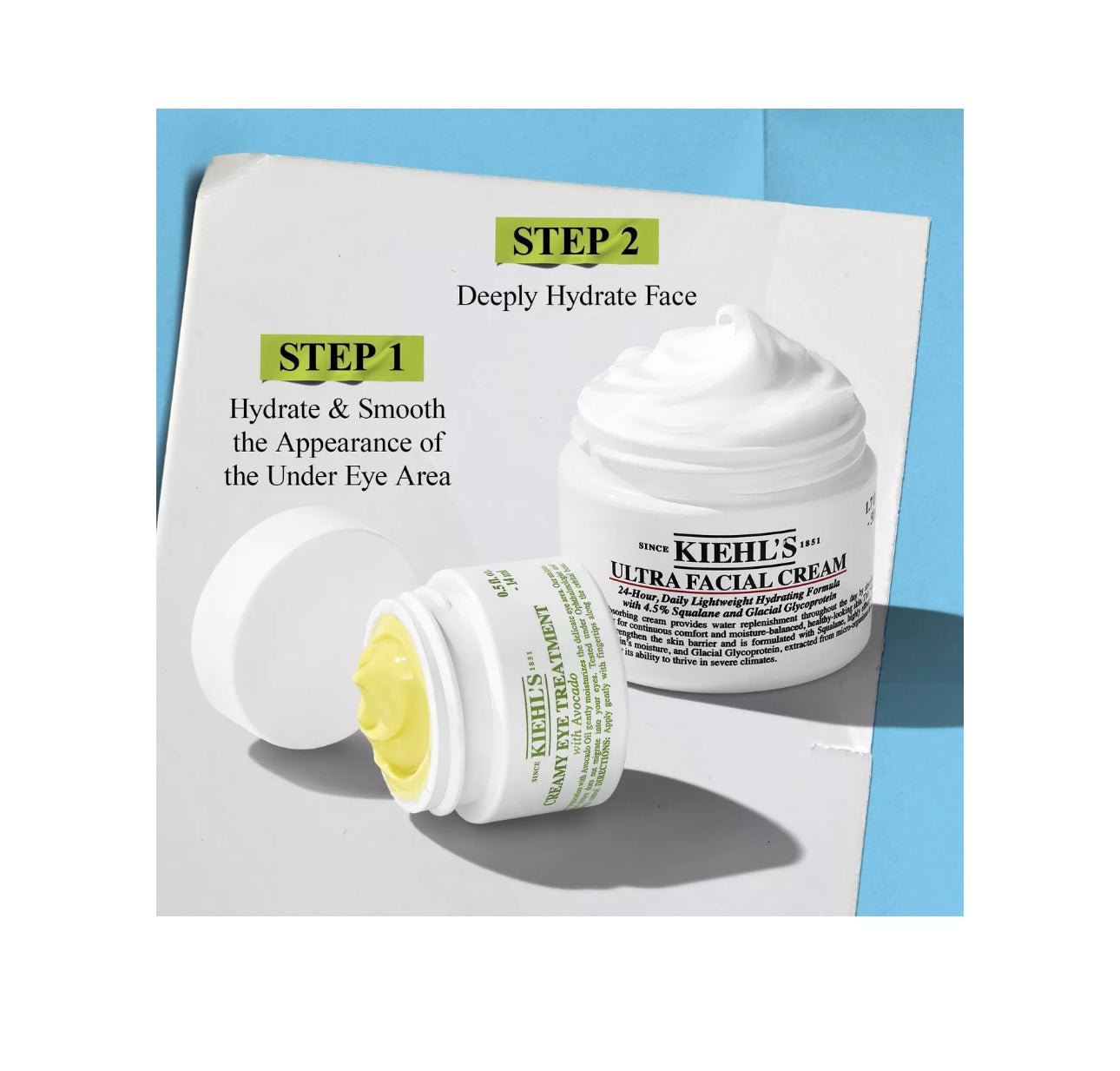 Kiehl’s- 50mL Face Cream & 14mL Eye Avocado Cream Hydration Set