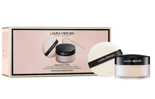 Laura Mercier- Ultra Blur Translucent Loose Setting Powder & Velour Puff Set