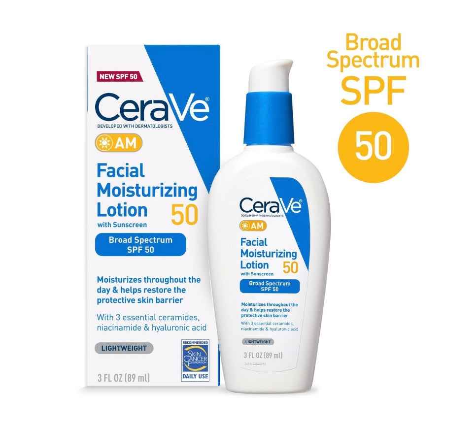 CeraVe- AM Facial Moisturizing Lotion SPF 50