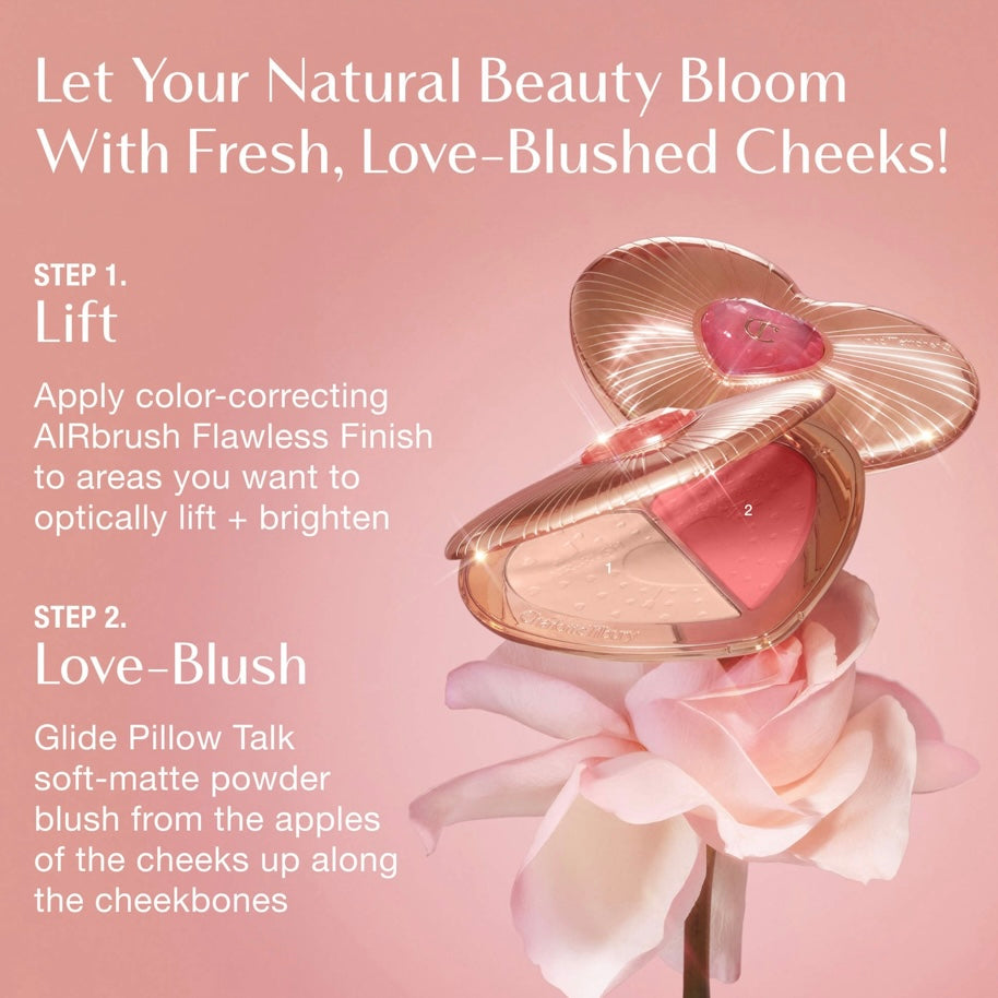 Charlotte Tilbury- Pillow Talk Beauty Soulmates Brighten & Blush Powder Palette