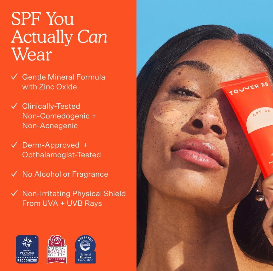 Tower 28- Mini SOS FaceGuard SPF 30 Mineral Sunscreen