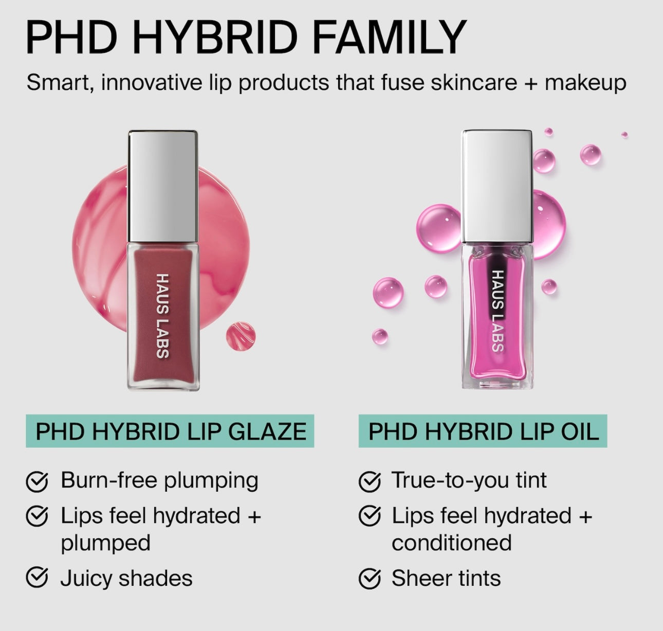 HAUS LABS- PhD Hybrid Lip Glaze Plumping Gloss