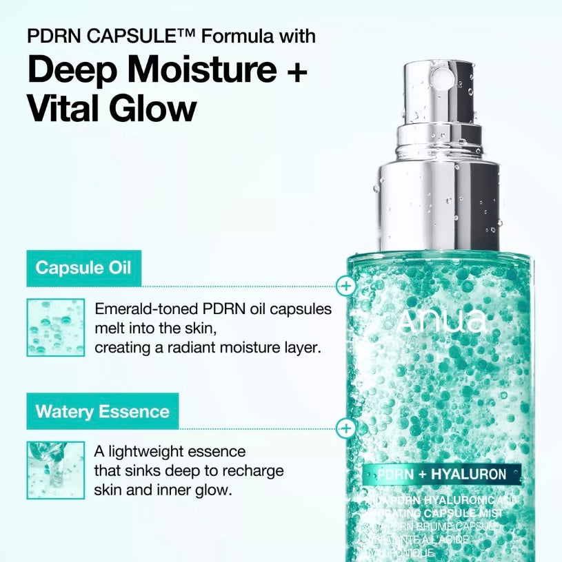 Anua- PDRN Hyaluronic Acid Hydrating Capsule Mist