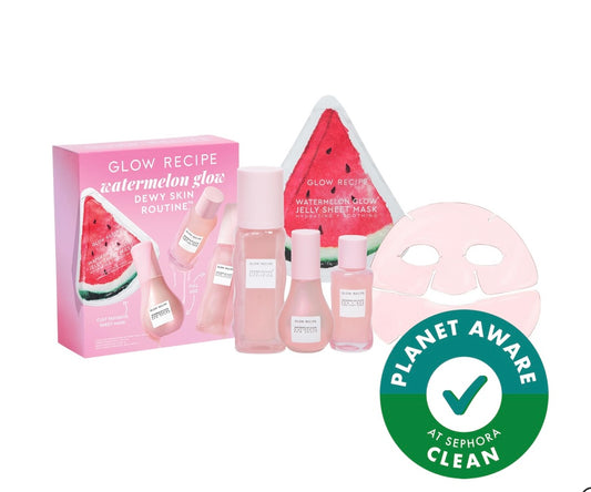 GLOW RECIPE- Watermelon Glow Dewy Skin Routine Gift Set