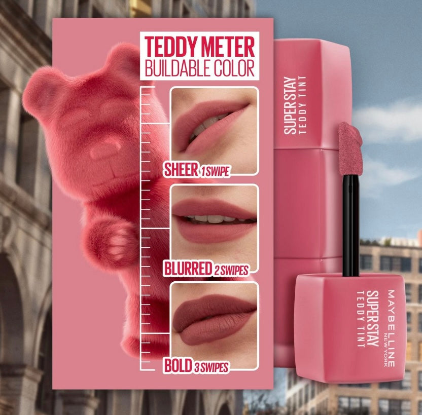 Maybelline- Super Stay Teddy Tint Long Lasting Matte Lip Tint