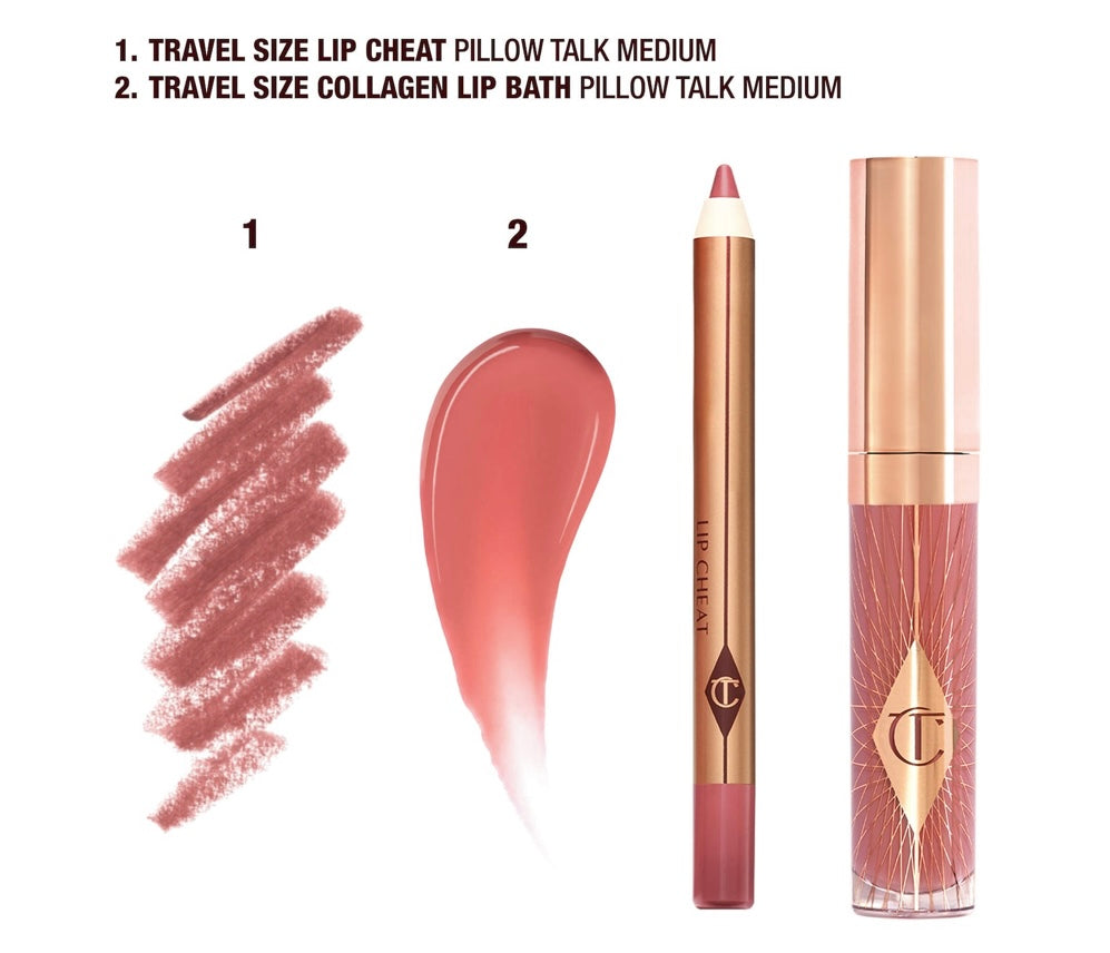 Charlotte Tilbury- Mini Pillow Talk Glossy Lip Duo