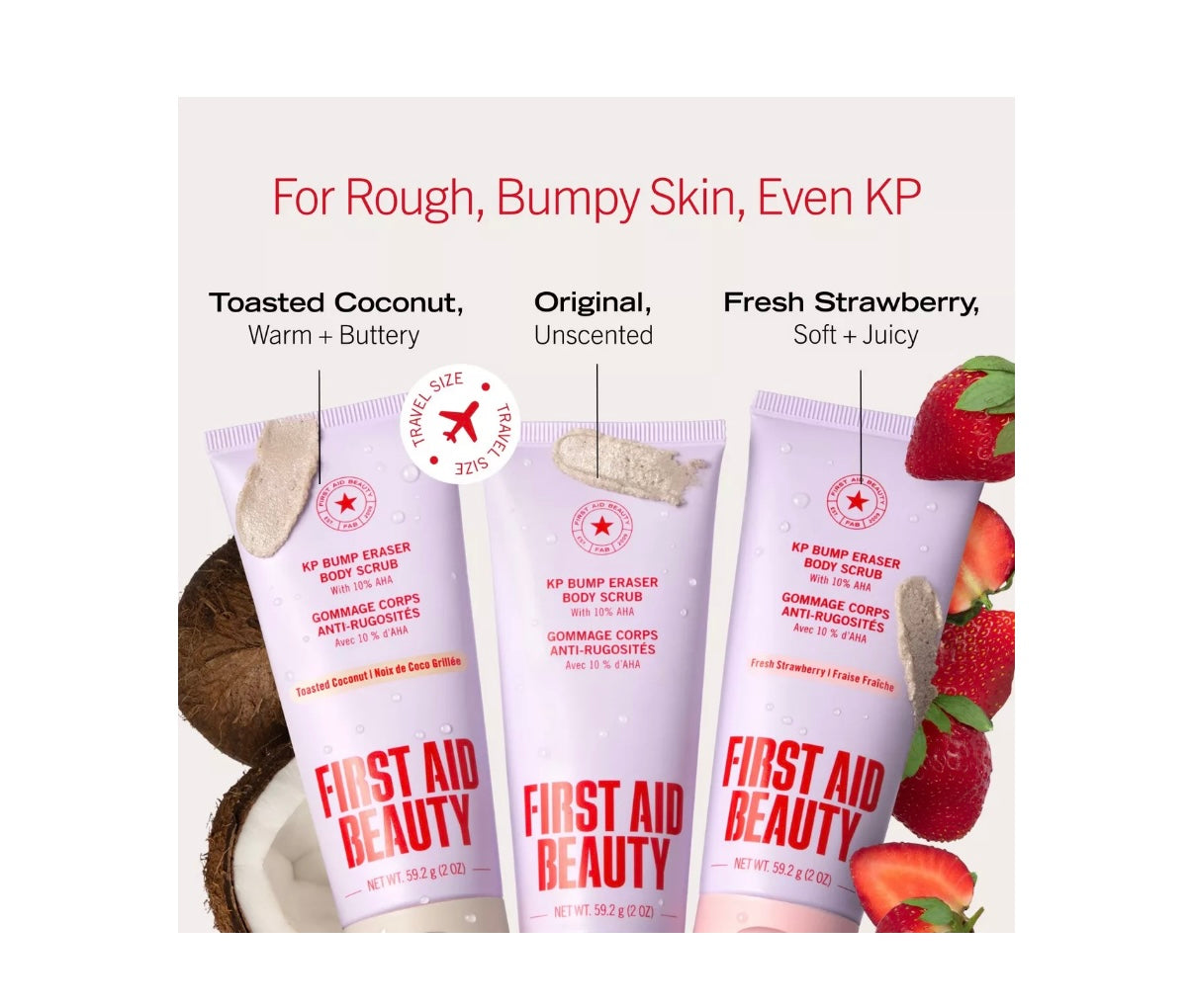 First Aid Beauty- Smooth + Juicy Scrub & Exfoliator Kit