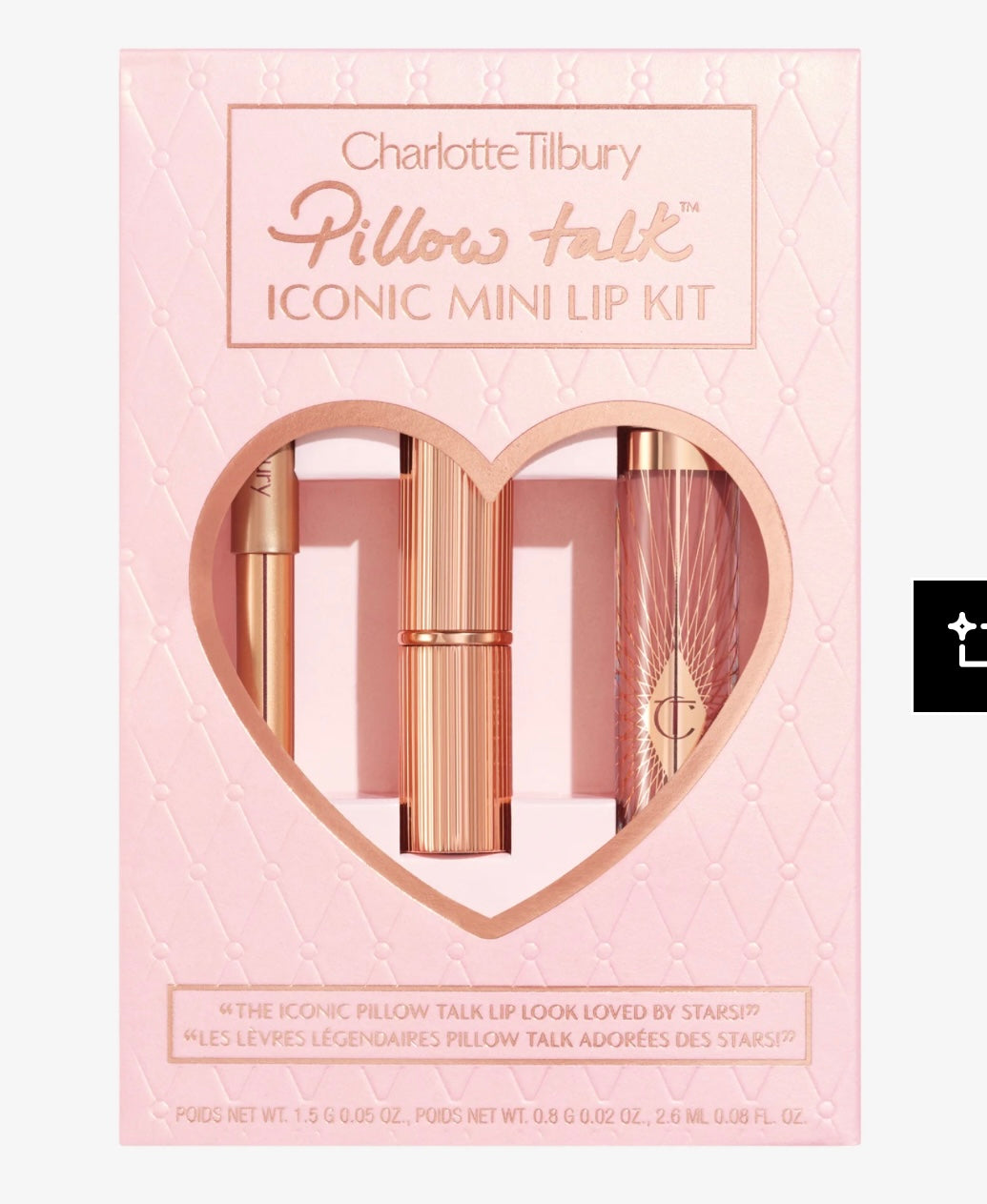 Charlotte Tilbury- Pillow Talk Iconic Mini Lip Kit