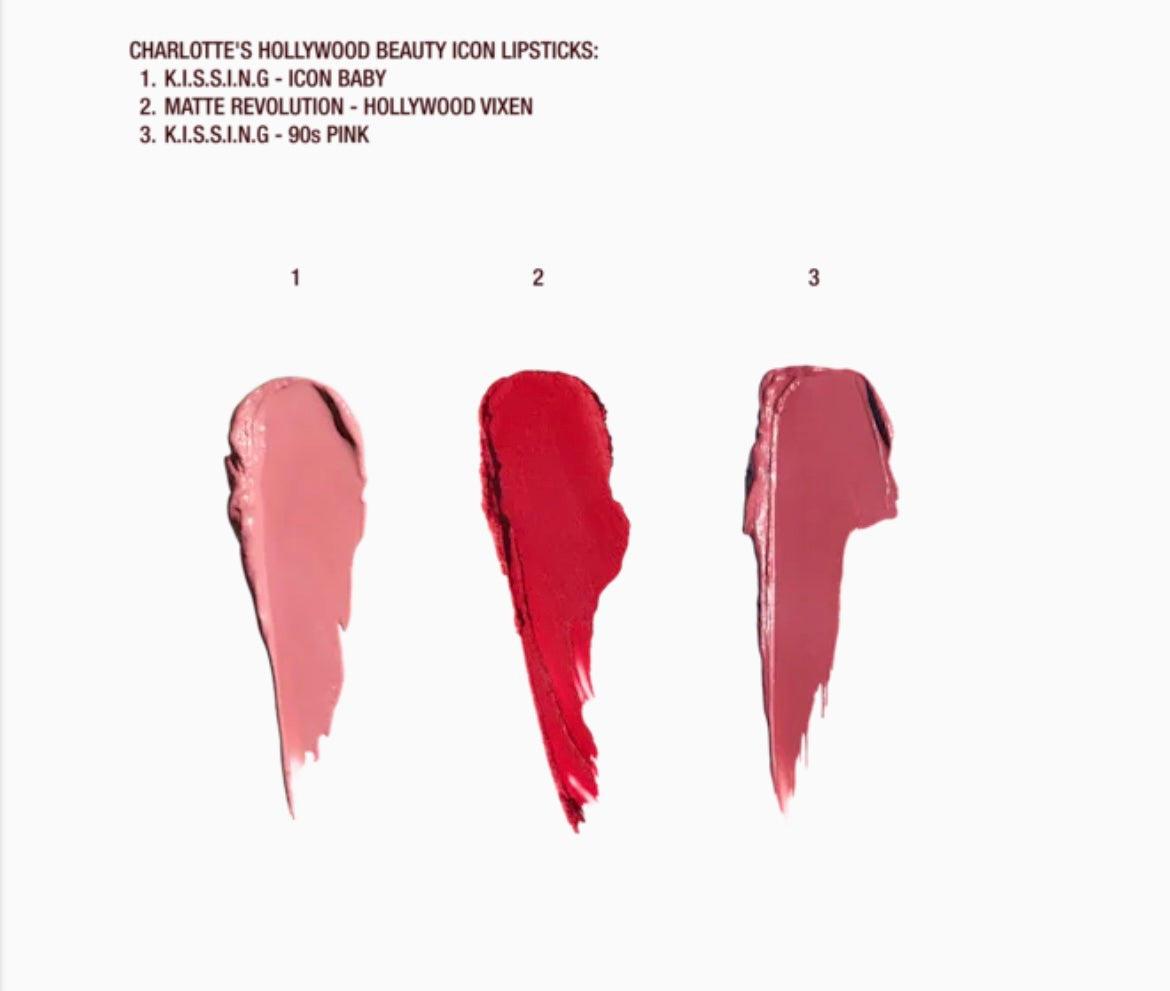 Charlotte Tilbury- Iconic Hollywood Lip Trio