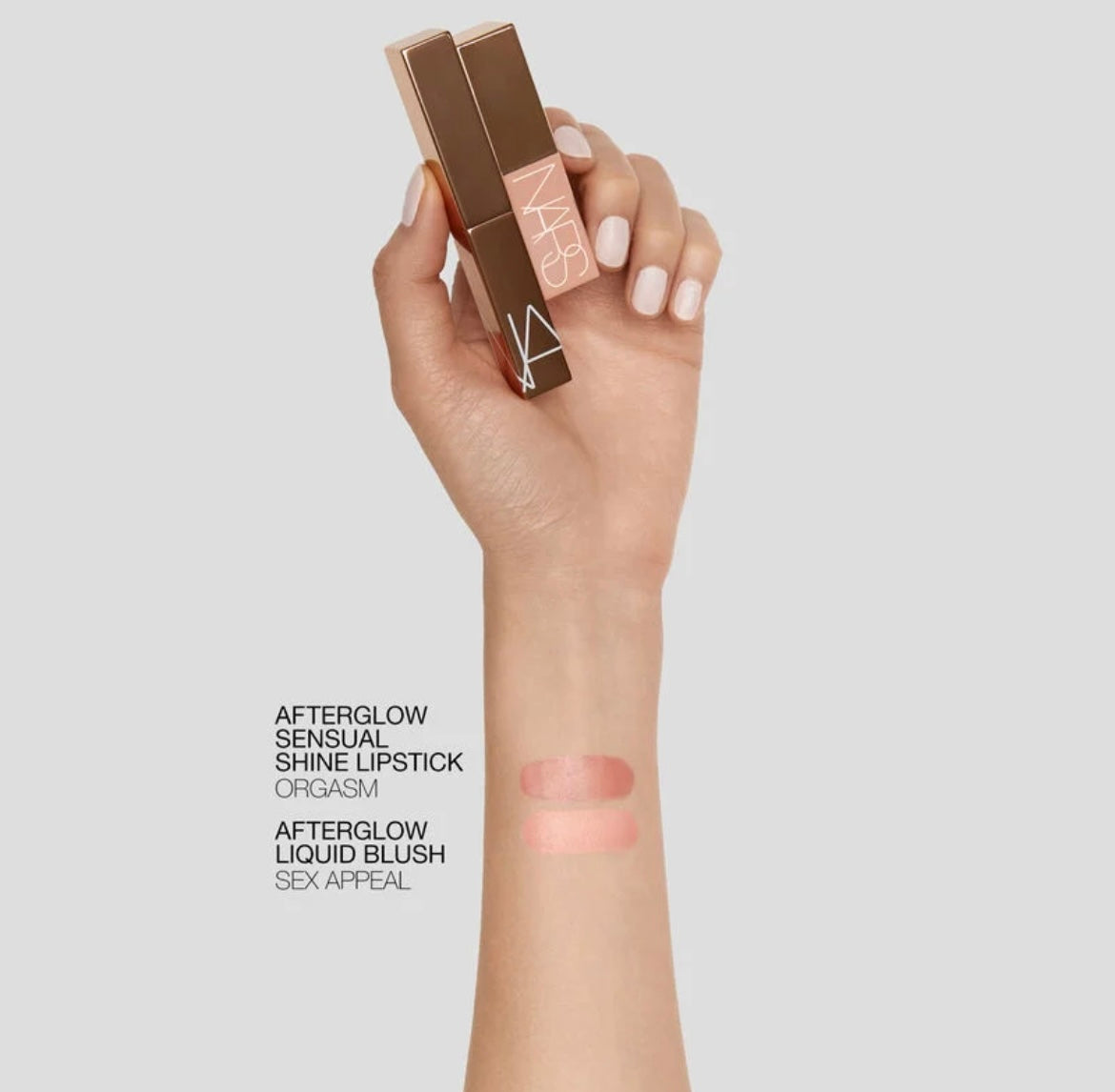 Nars- Afterglow Lipstick & Mini Liquid Blush Duo