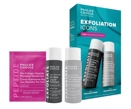Paula’s Choice- Mini Exfoliation Icons Kit for clear, brighter looking skin