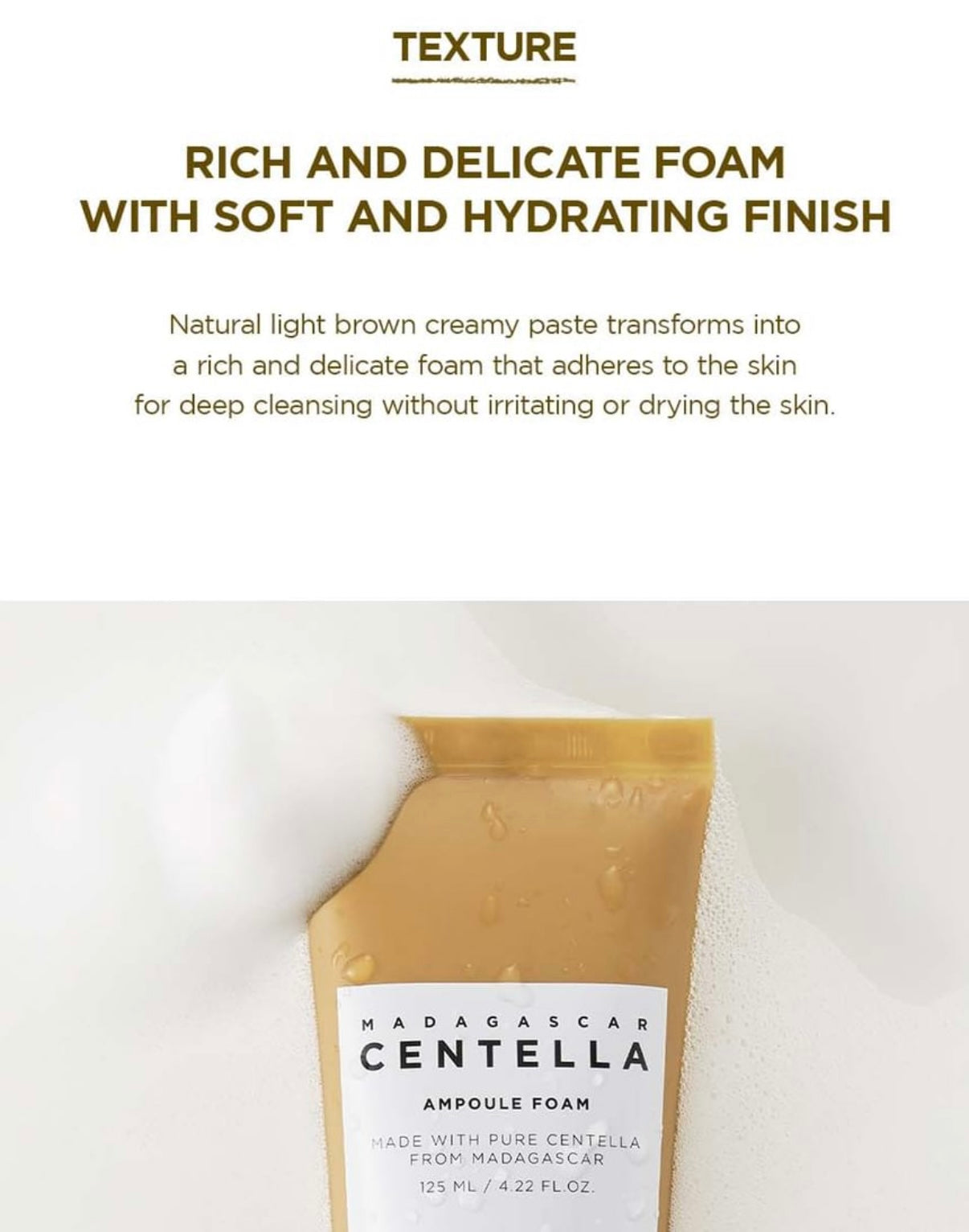 SKIN1004- Madagascar Centella Ampoule Foam Cleanser