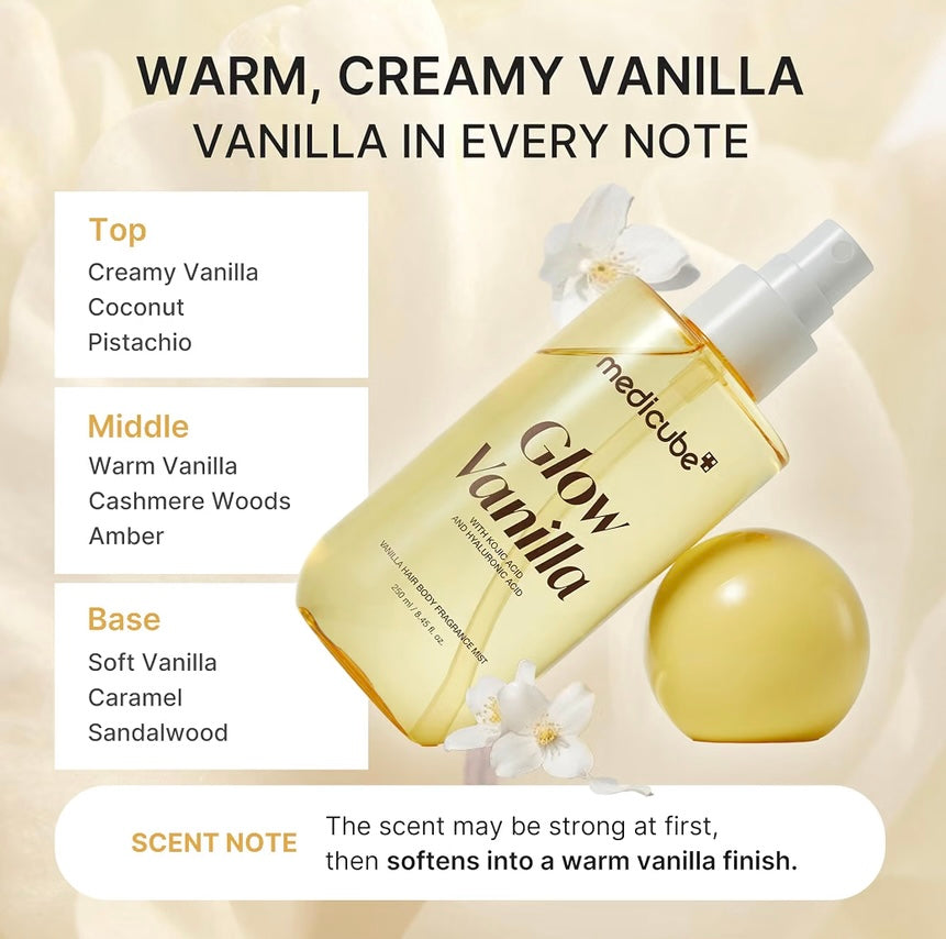 Medicube- Glow Vanilla Hair & Body Fragrance Mist