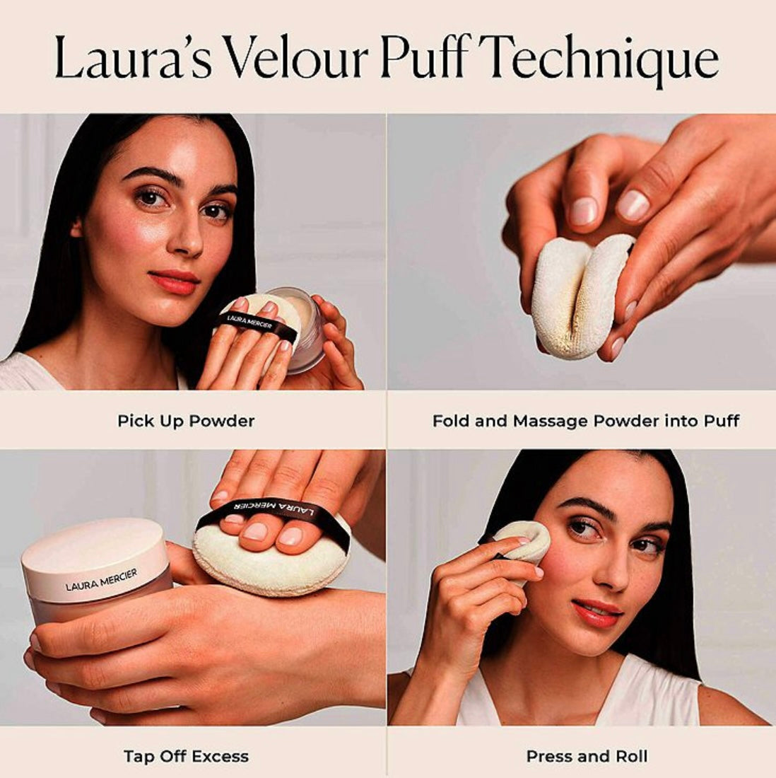 Laura Mercier- Ultra Blur Translucent Loose Setting Powder & Velour Puff Set