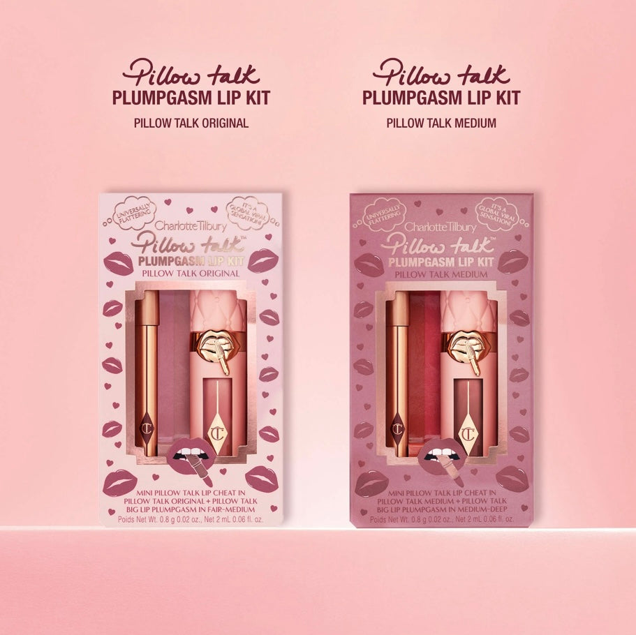 Charlotte Tilbury- Mini Pillow Talk Plumpgasm Lip Liner and Lip Gloss Set