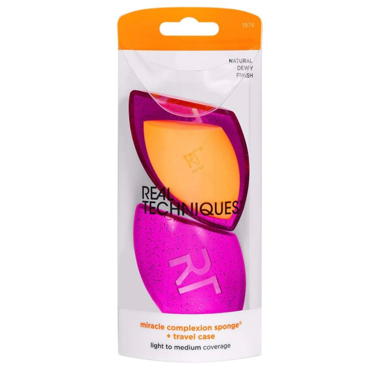 Real Techniques®- Miracle Complexion Sponge® + Travel Case/Cover