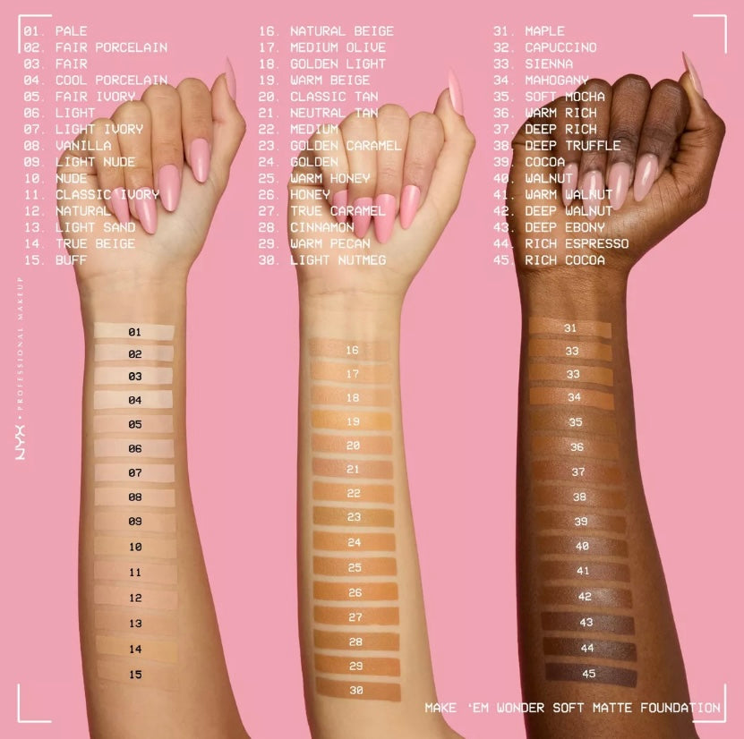 Nyx- Make ‘EM Wonder, 24HR Soft Matte Foundation