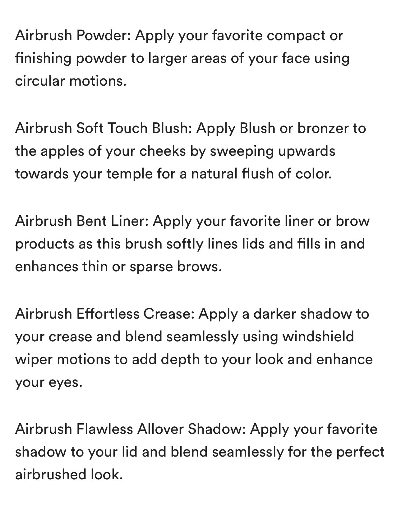 It Cosmetics- Your Airbrush Masters
6 Pc Advanced Brush Set