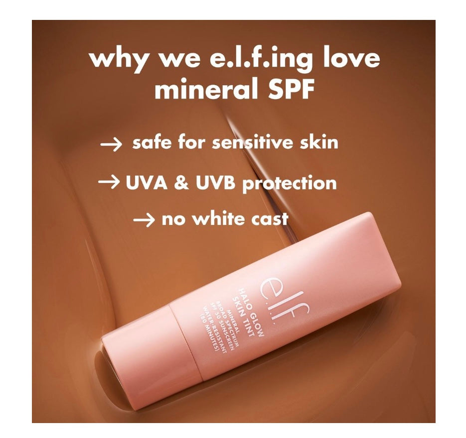 Elf- Halo Glow Skin Tint Mineral SPF 50