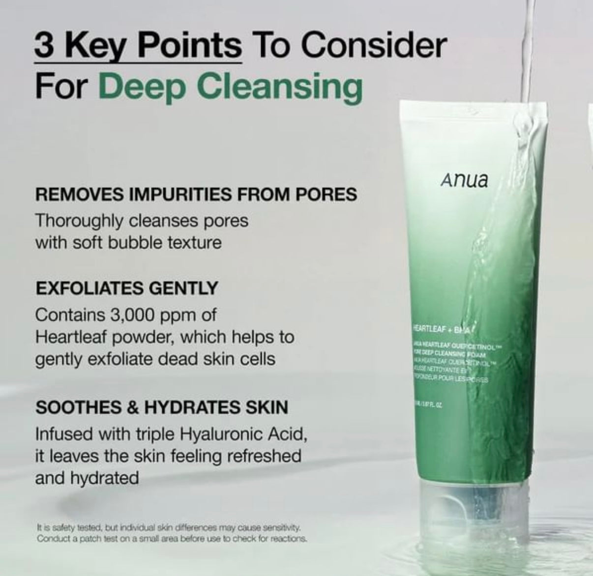 Anua- Heartleaf Pore Deep Cleansing Foam