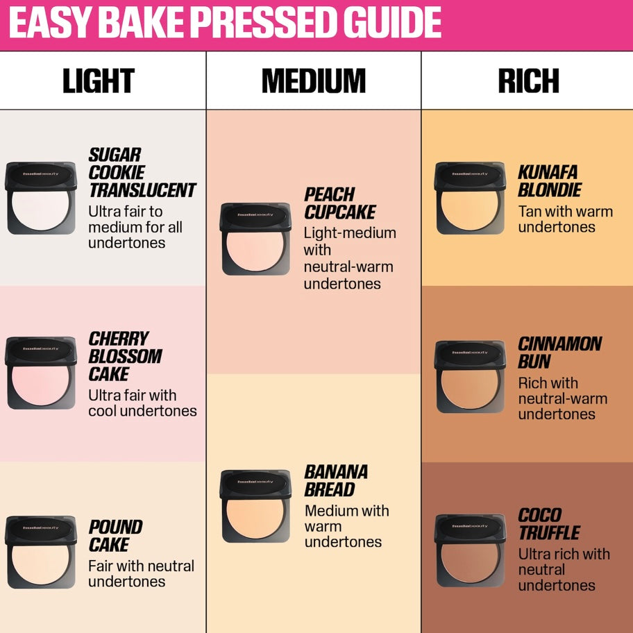 Huda Beauty- Easy Bake Airbrush Matte Pressed Setting Powder