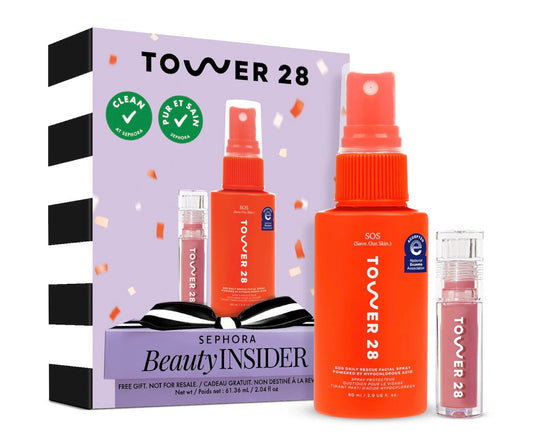 Tower 28- SOS Daily Rescue 60ML & Lip Jelly Pistachio Set
